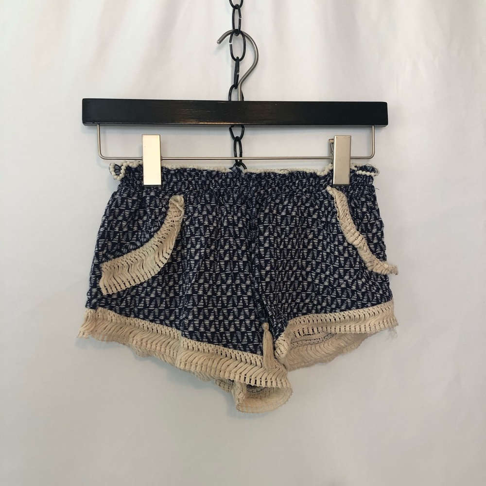 Surf Gypsy Navy Smock Waist Shorts - Medium - Picture 4 of 7